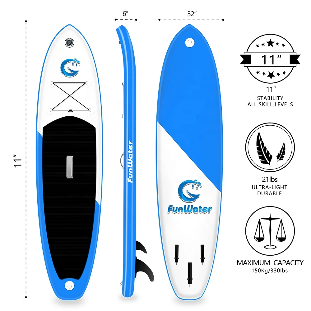  Дропшиппинг FUNWATER Доставка в течение 7 дней надувная рыбалка sup paddleboard подставка весло доска для серфинга