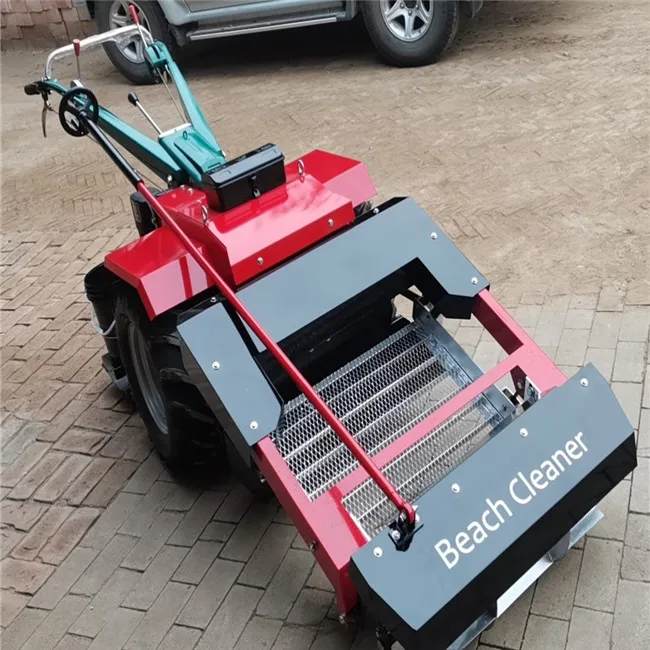 Red beach sand cleaning machine/beach cleaner