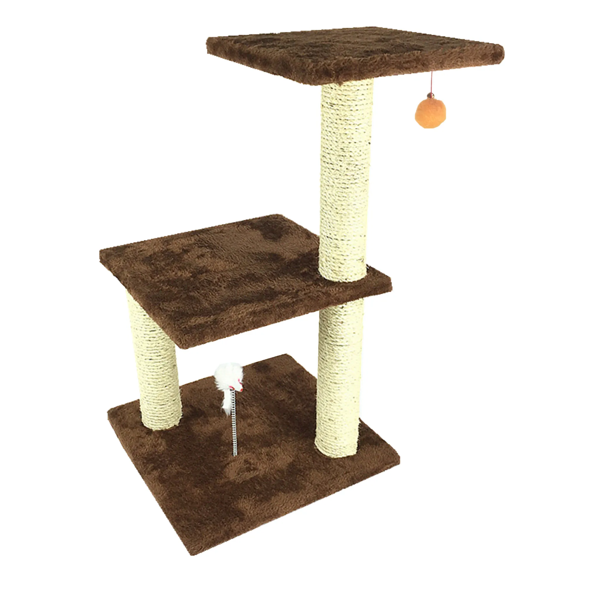 Outside Kitten Sisal Katzen Scratch Post Big Horn Pink Color Custom Unique Luxury Natural Cat Tree