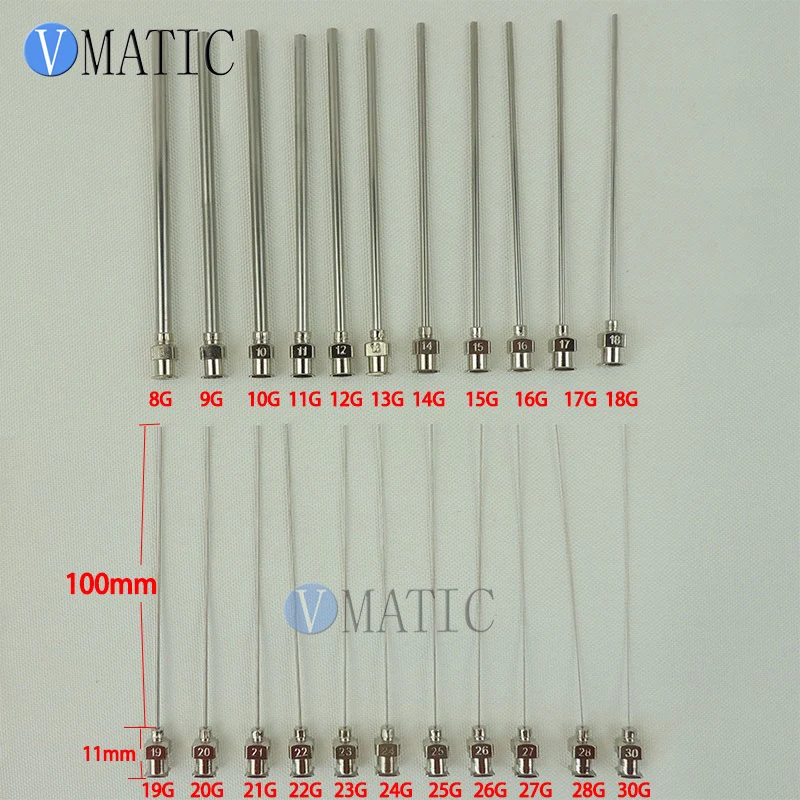 All Metal Tips Tube Length 10cm Stainless Steel Needle