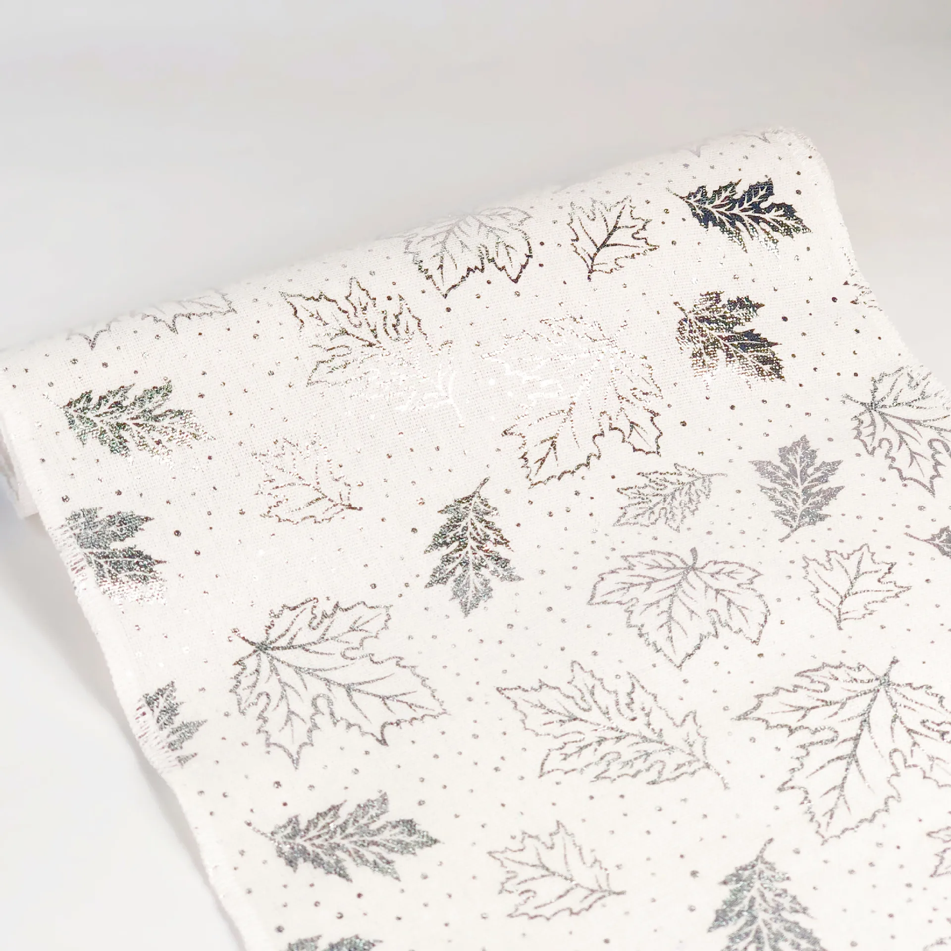 Christmas Table Decor Runner Hand Made Glitter Print Table Runner