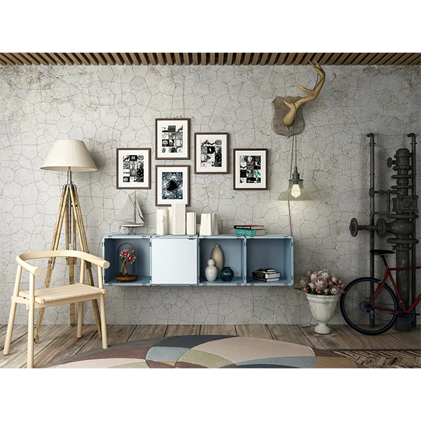 
Plastic storage cabinet DIY movable wardrobe storage cabinet for family use 