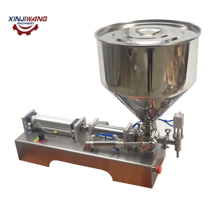 Semi Automatic Lotion Oil Lipstick Hot Cheese Spread Paste Cream Heating Mixing Filling filling packing machine
