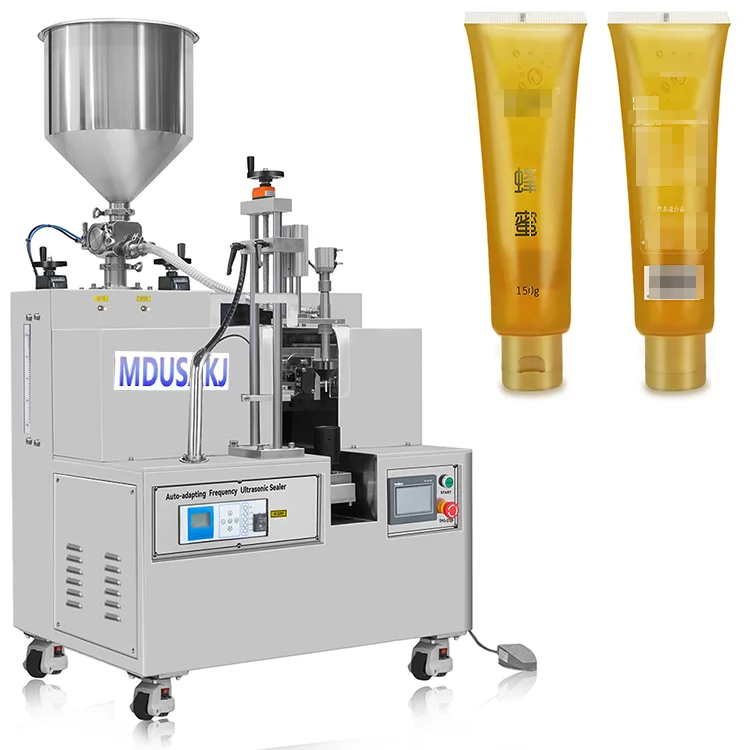 Semi-automatic plastic pipe sealing machine ultrasonic plastic pipe sealing machine manual face mask filling machine