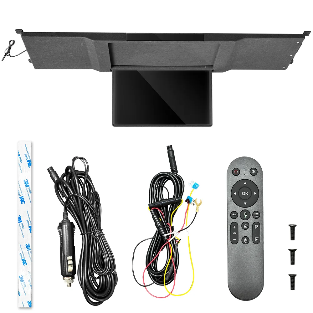 17.3 Inch 8Core 64G IPS Android Car Roof Monitor  Electric Reverse Ceiling TV Touchscreen Monitor Car TV for Tesla Model Y