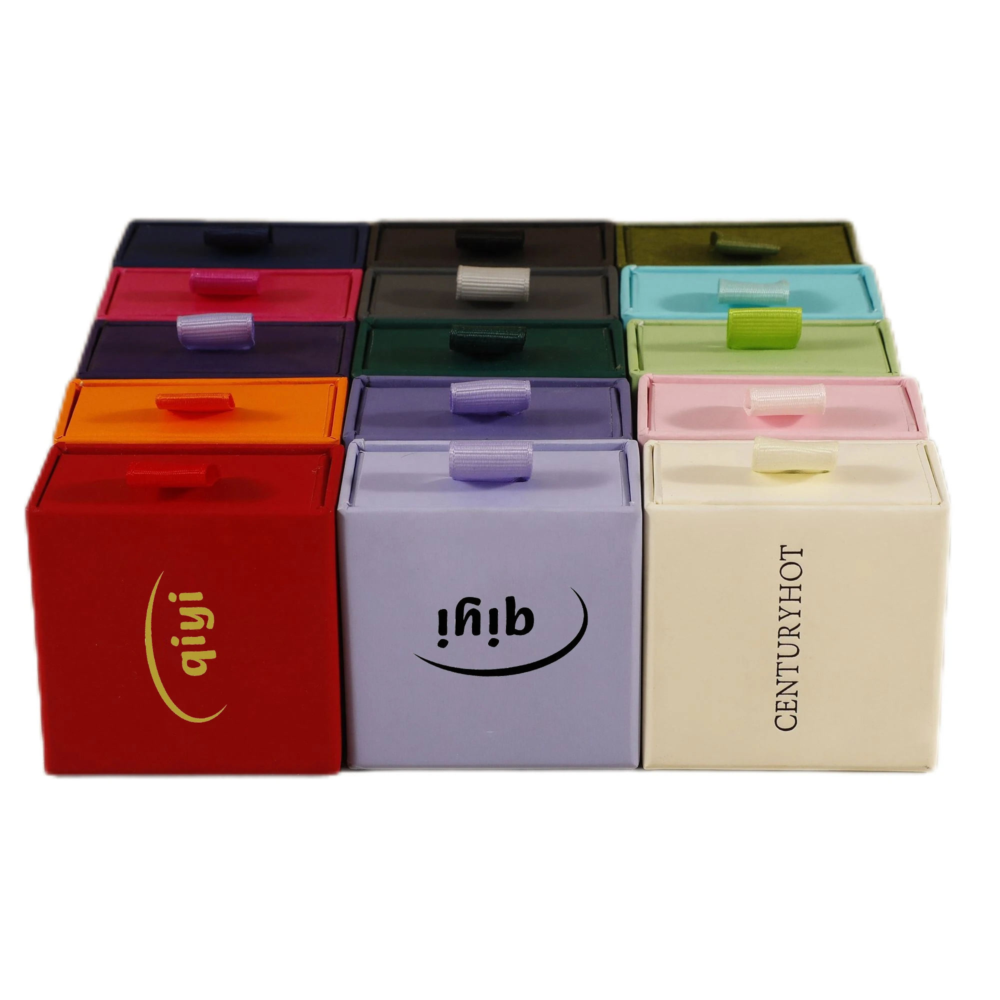 8*8*3cm wholesale custom logo paper jewelry boxes hard rigid cardboard sliding gift packaging box