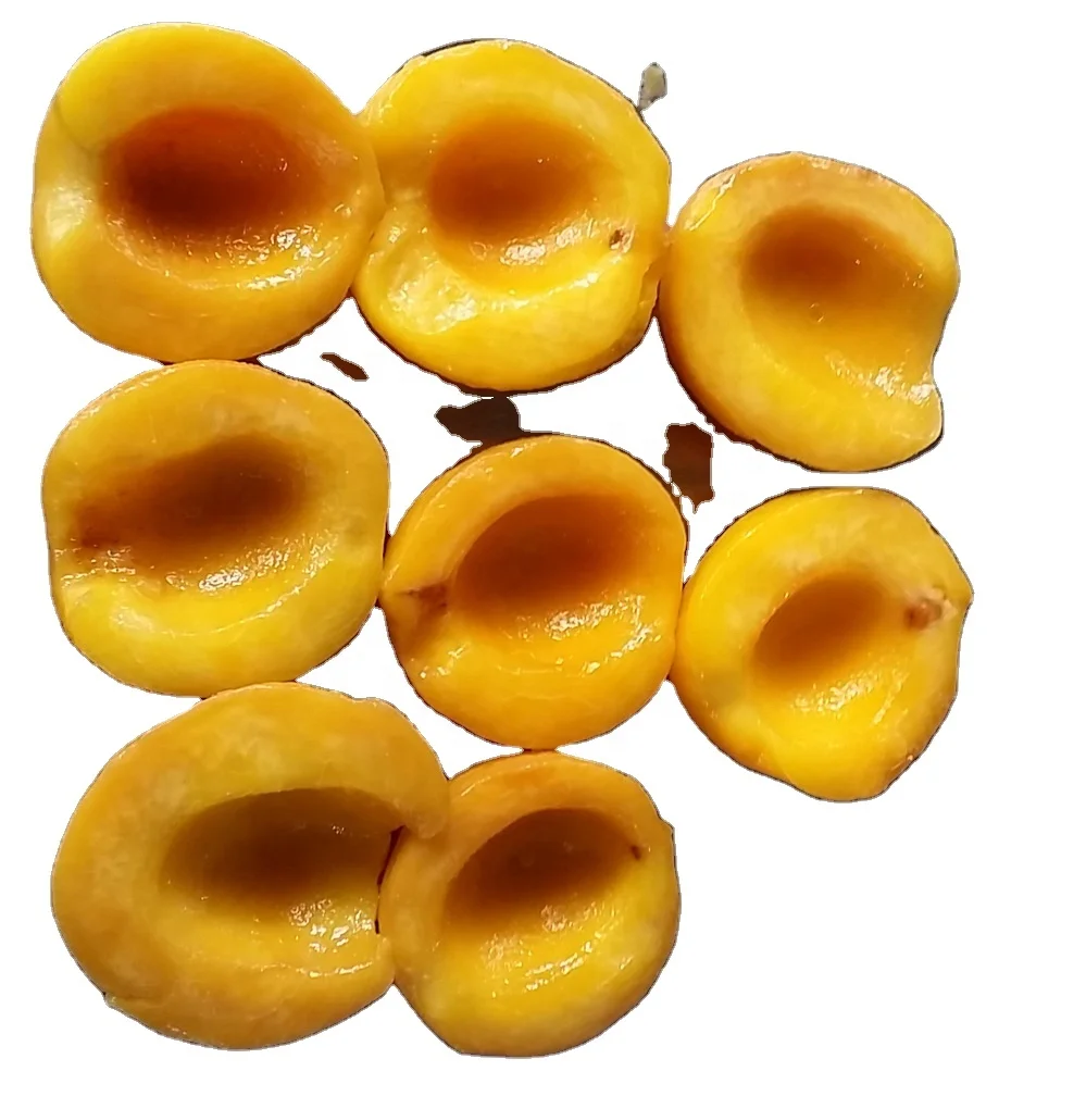 Canned yellow peaches