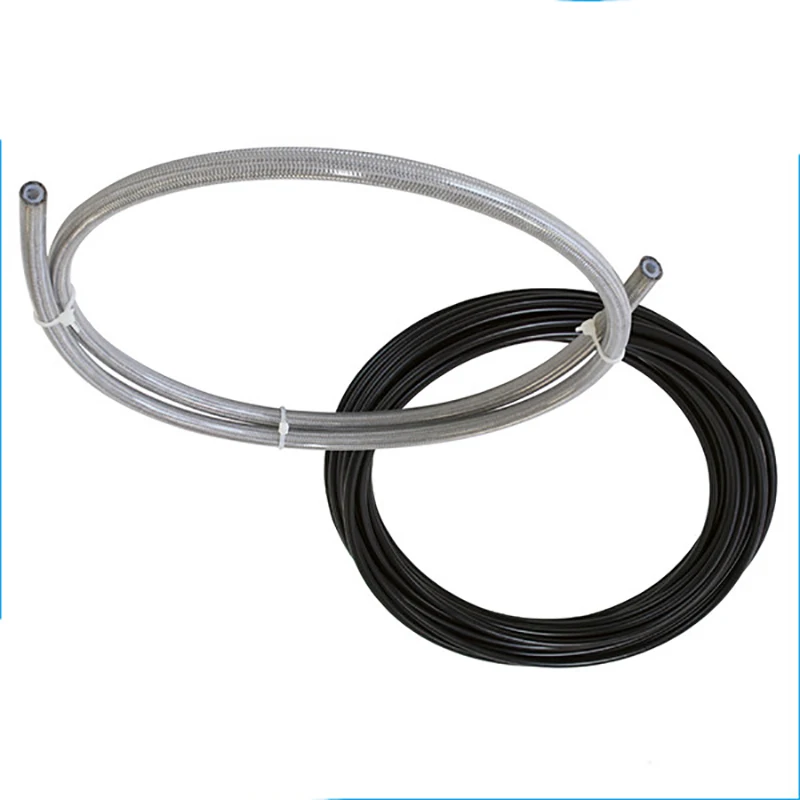 AN3 AN4 AN6 AN8 AN10 AN12 AN16  stainless steel braided PTFE liner air brake hose for Motorcycle racing