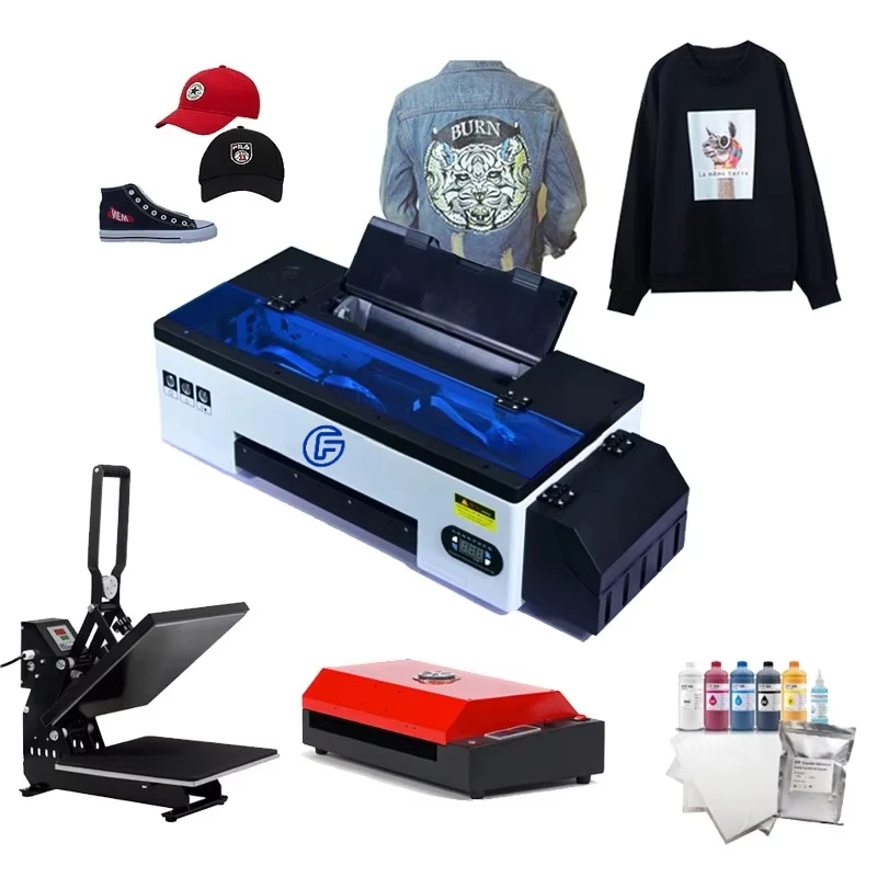 Hot Sell DTF Inkjet Printer Impresora XP600 L1800 DX5 christmas dtf T-Shirt Cloth Sticker Garment Printing Machine