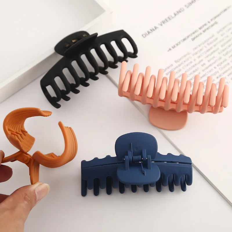 Многофункциональные аксессуары для волос, заколки-крабы, оптовая продажа, большие заколки-крабы с отверстиями для женщин