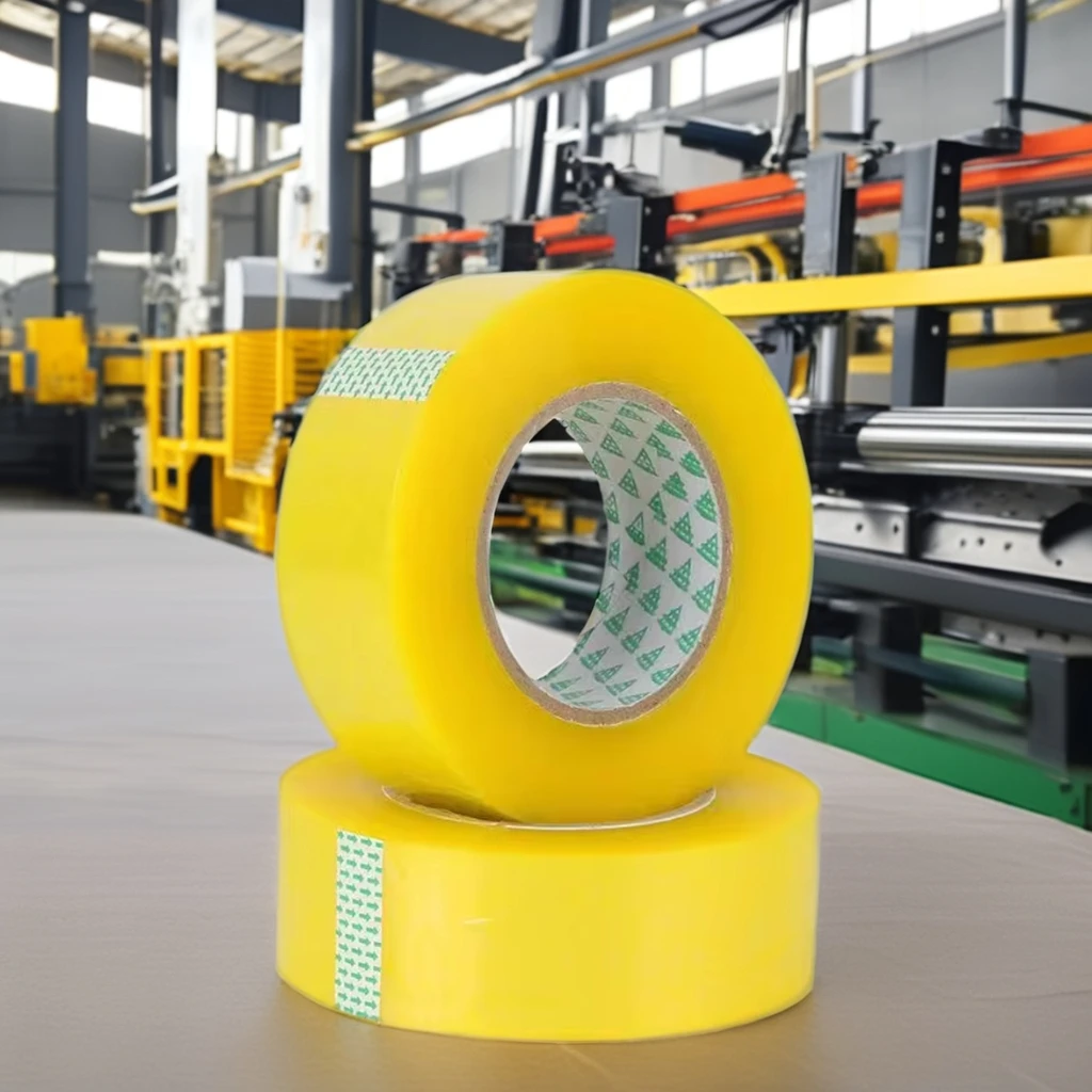 Waterproof 500m Box Packing Sealing OPP Single Sided Pressure Sensitive Hot Melt BOPP Adhesive Tape for Carton Sealing