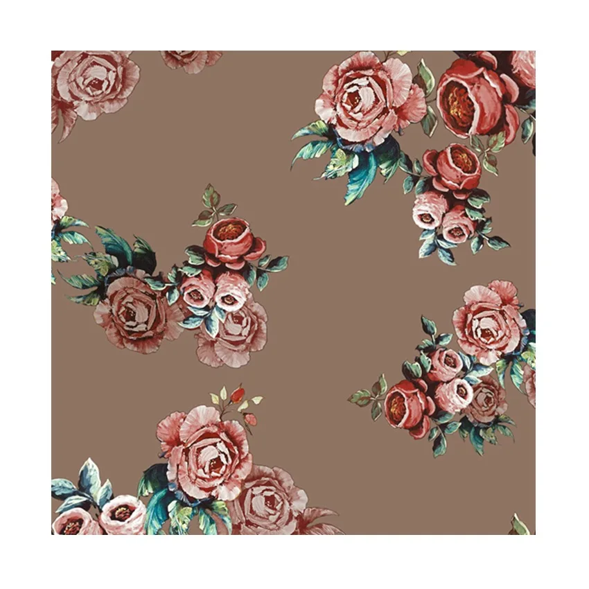 Summer eco friendly ultra-comfortable crepe koshibo fabric roll 100%polyester printing for women garment