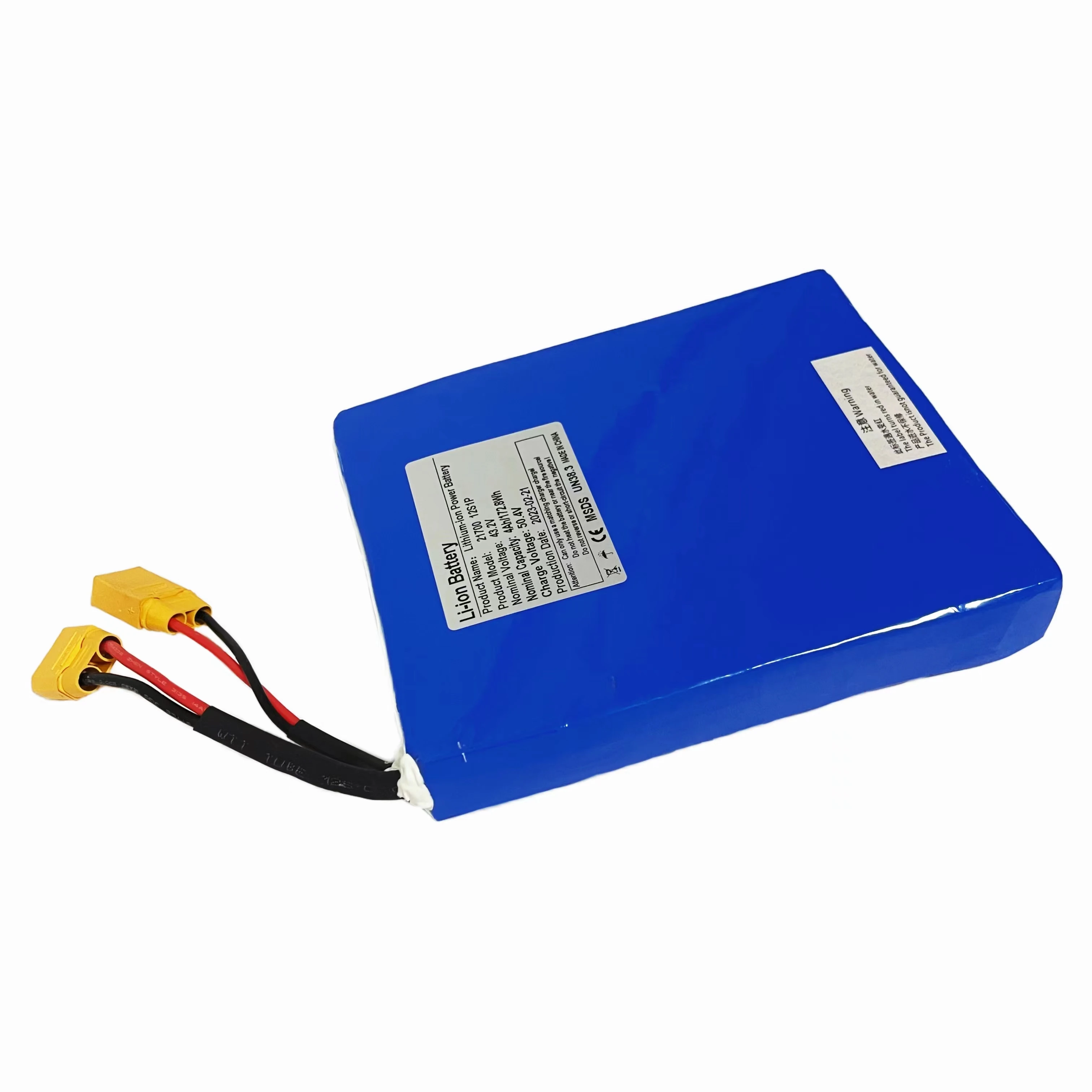 samsung 21700 40T 12s1p 43.2V 4Ah li-ion cell lithium ion battery rechargeable battery pack for electric bikes skateboard