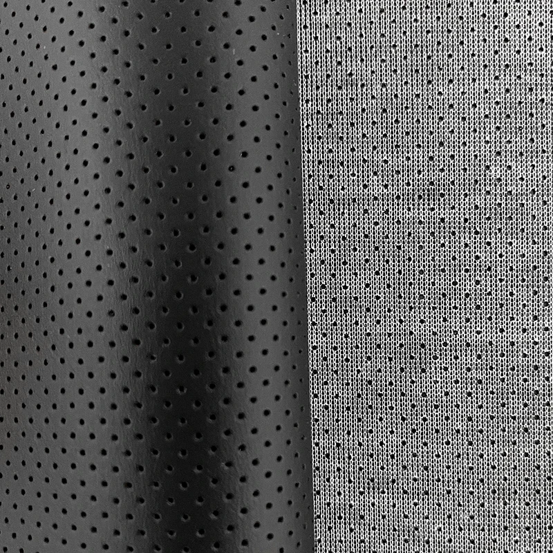 Perforated microfiber pu synthetic leather for car upholstery 1.2mm