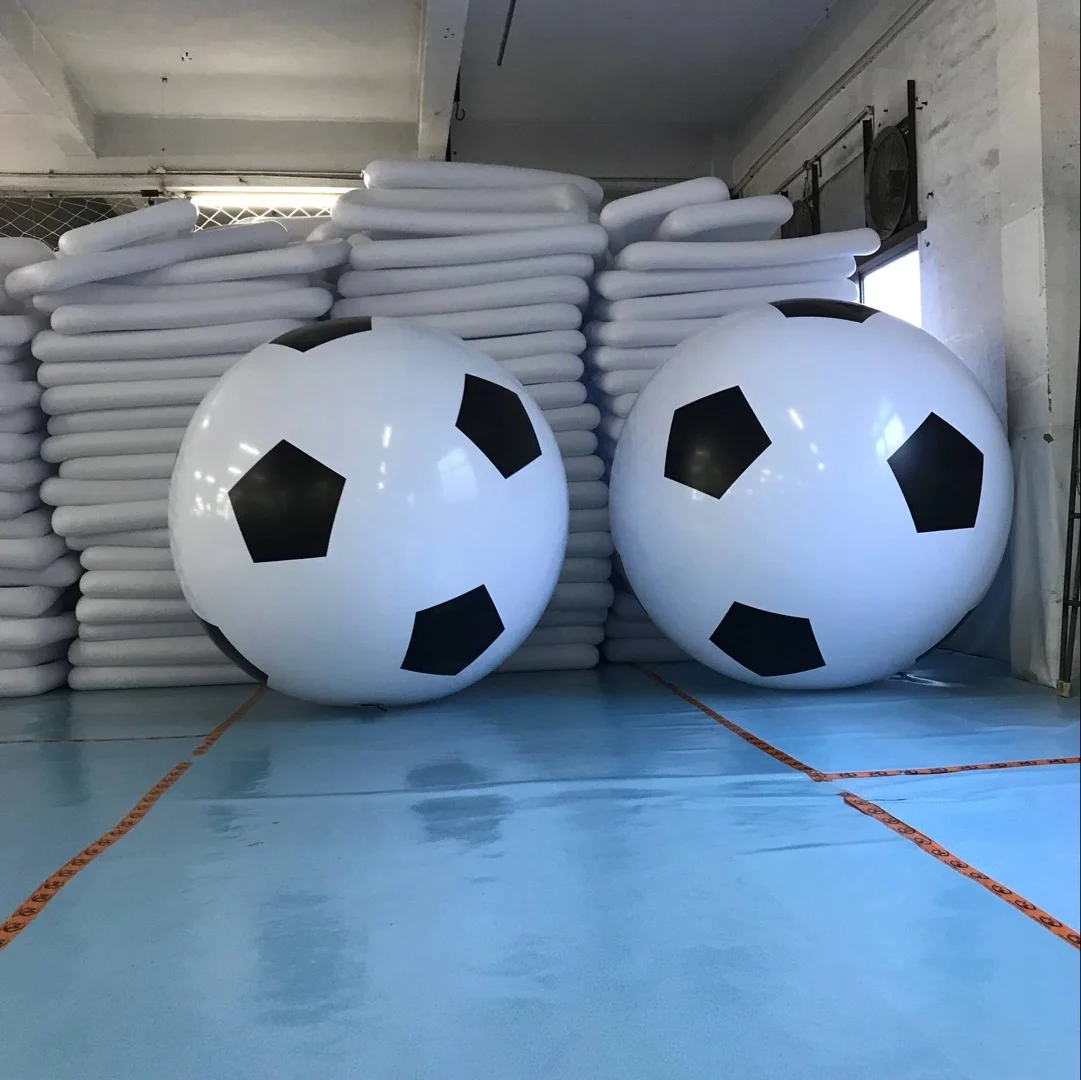 Factory Price Colorful Customized Pvc Beach Ball Plastic Eco Friendly Neon Colorful  3 piece large inflatable balls