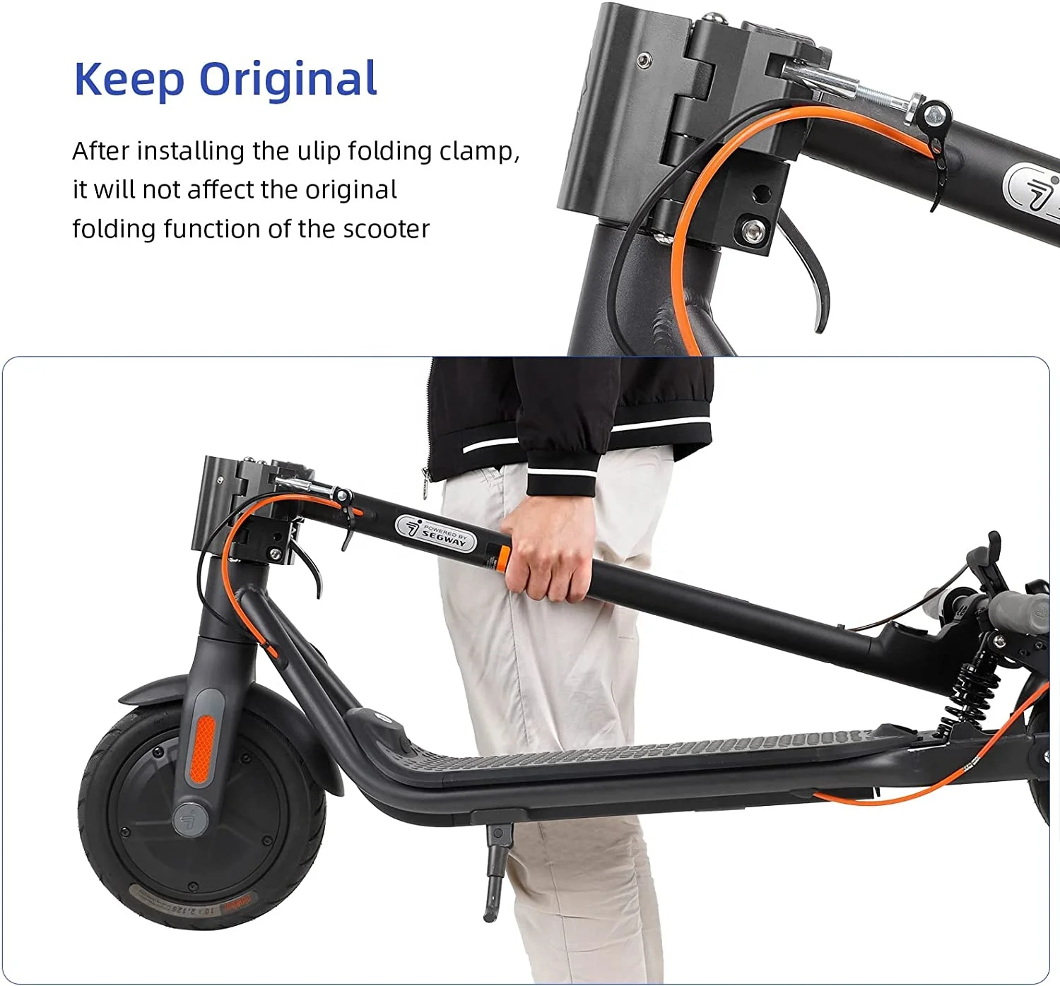 Ulip Electric Scooters Folding Fixings Aluminum Rod Clamp for Xiaomi M365 Pro Pro2 1S MI3 Lite And Ninebot F20 F25 F30 F40 Parts