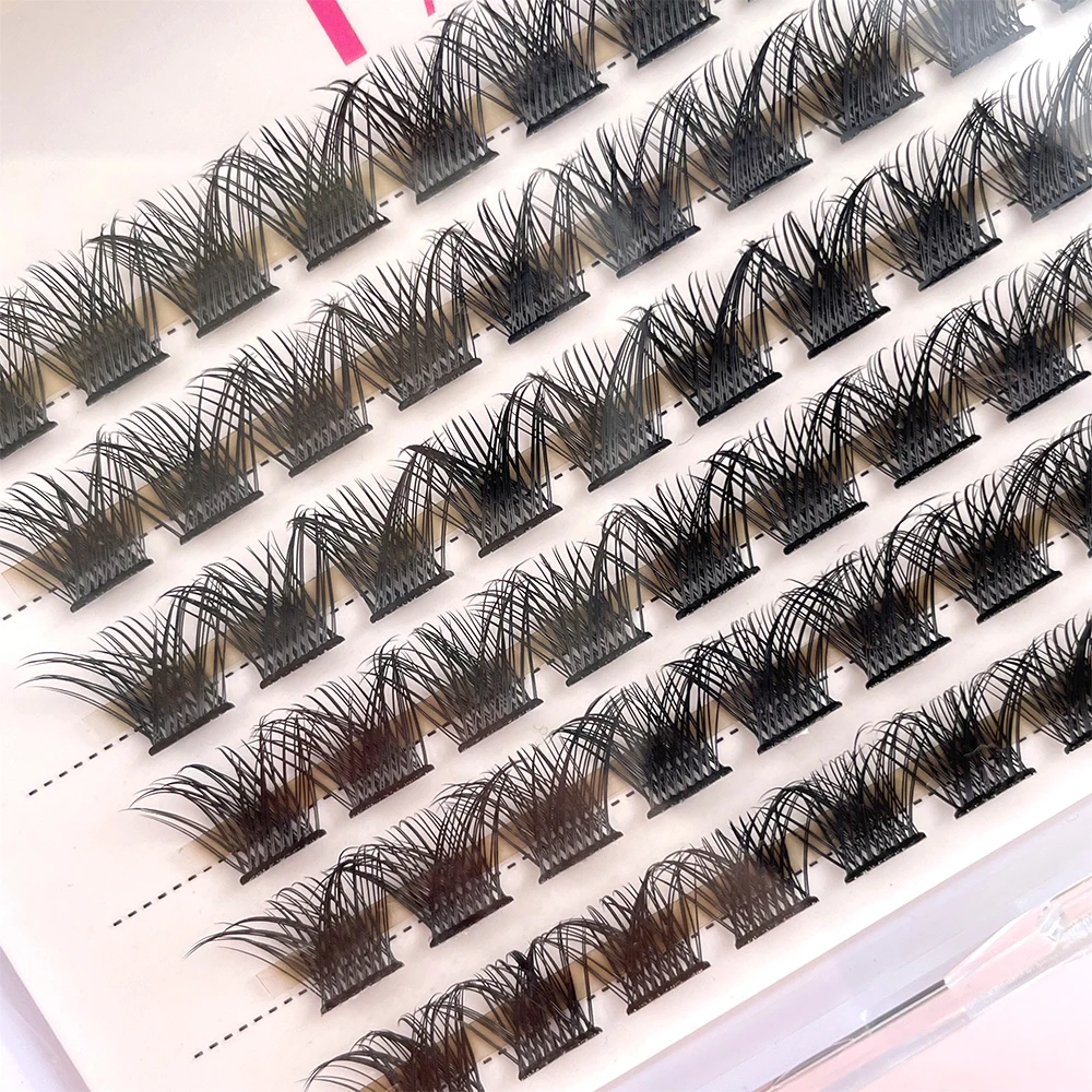 Self Grafting Lashes Handmade Individual Cluster Eyelash Extension Professional Segmented Eyelash