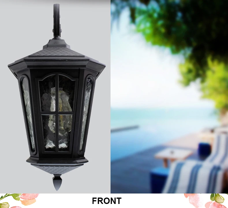 vintage wall light enchanted garden fencing outdoor lighting new exterior wall lantern lamp
