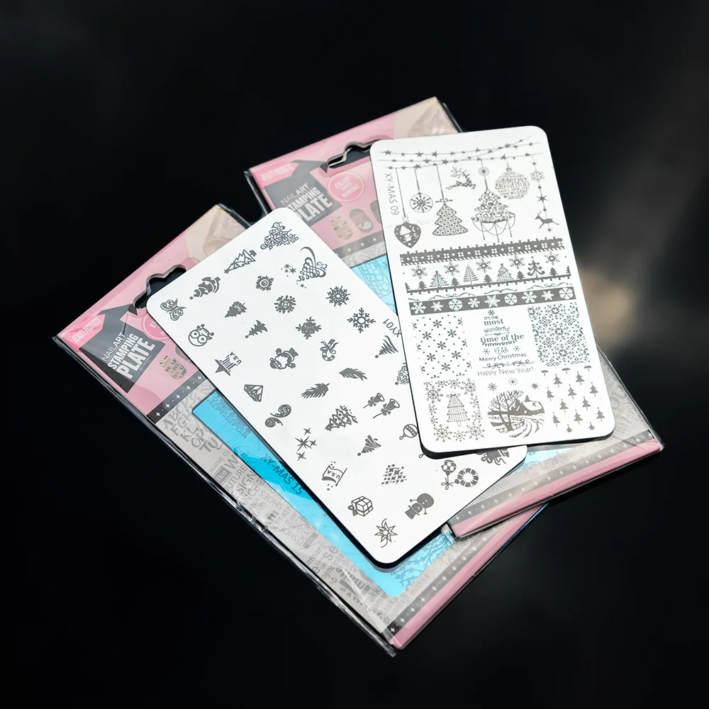 Christmas nail art stamp print template stamping plates christmas nails art stamping tools nail art plate