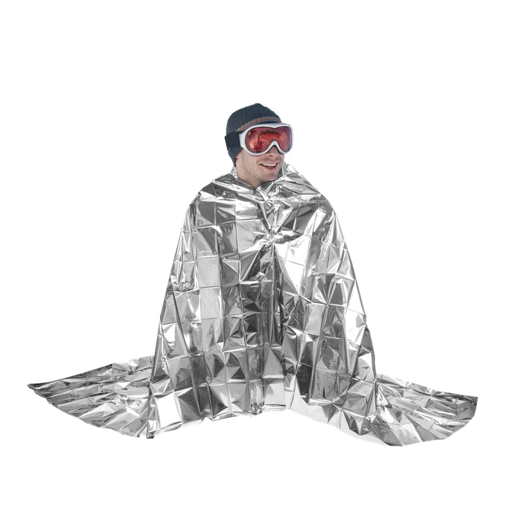 Outdoor emergency insulation blanket first aid blanket to prevent cold and loss of temperature and keep warm wild survival