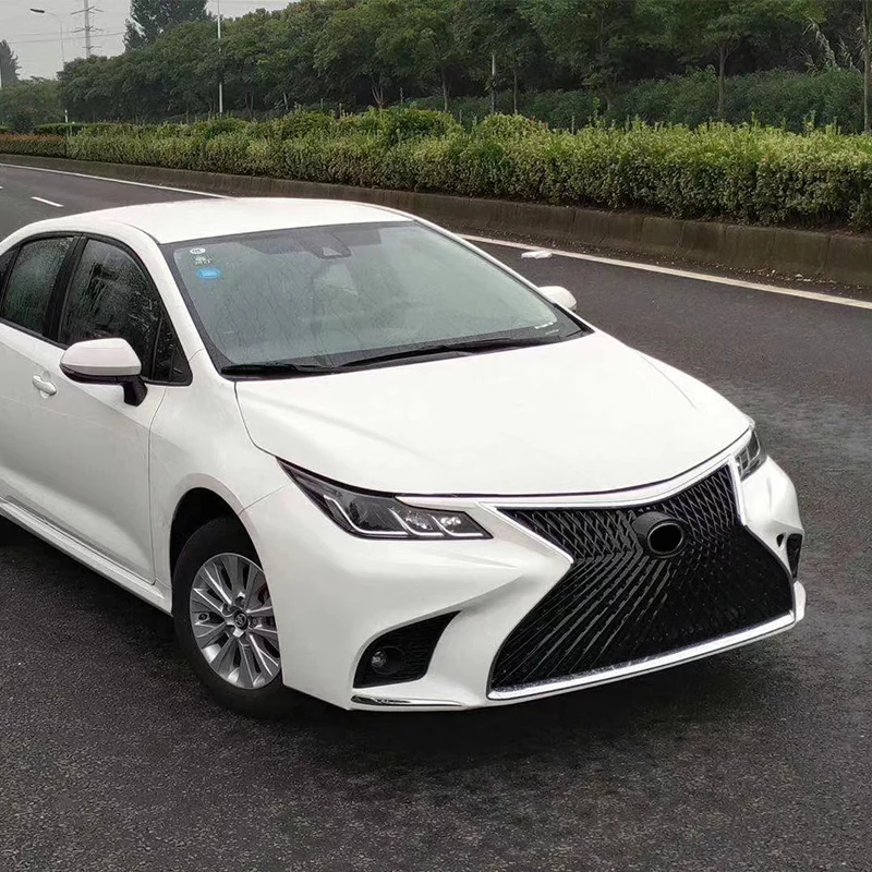 For Toyota Corolla 2019 2020 2021 modified LS model body kit include front and rear bumper assembly with grille tip exhaust kits