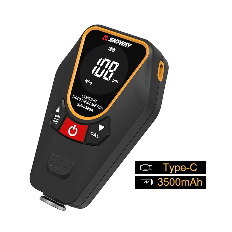 SW-6300A SNDWAY Paint Thickness Tester Handheld Coating Thickness Gauge For Cars