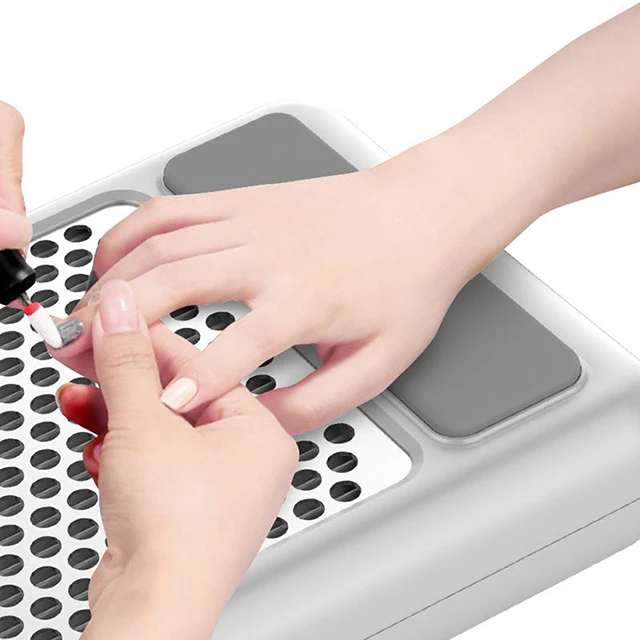 Rechargeable nail dust cleaner high power  dust absorption fan LED touch screen cleaner machine.