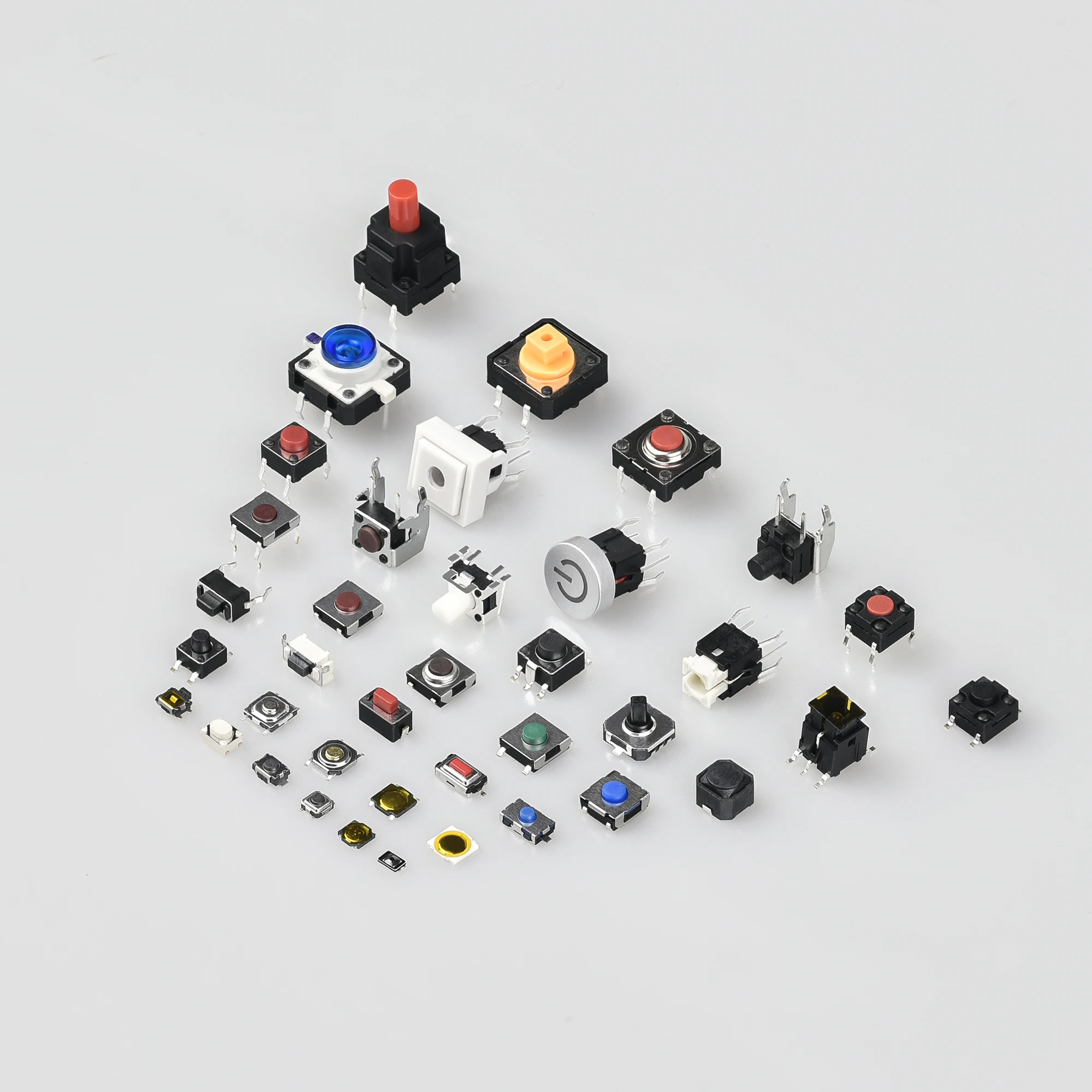 6X6 Square 2 Pin Tact Switch Tactile Push Button Switches manufacturers Pushbutton Micro For Remote