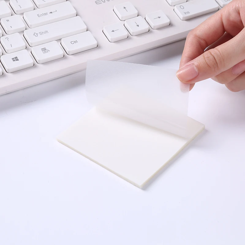 Wholesale 7.5*7.5 Transparent Sticky Note in Stock  Index Tabs Flags for Office School Stationery