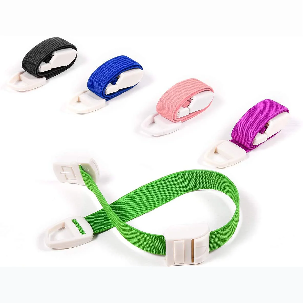 Wholesale Outdoor Travel Silicone Soft Arm Tourniquet Colorful Tourniquet Band Single Use Tourniquet Rubber