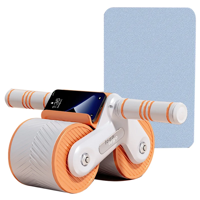 China manufacturer wholesale abdominal muscles rebound smart custom ab power roller wheel with phone holder