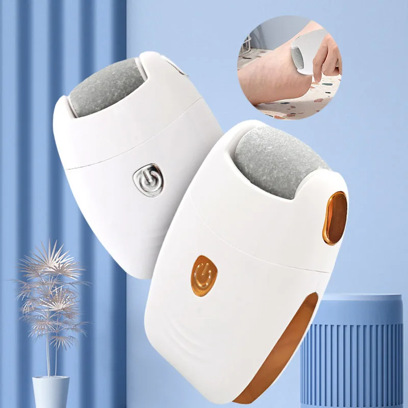 Summer Portable Electric Mini Good Foot File 2 Gears Rechargeable Electronic Grinder Stones Feet Callus Remover Pedicure Tools