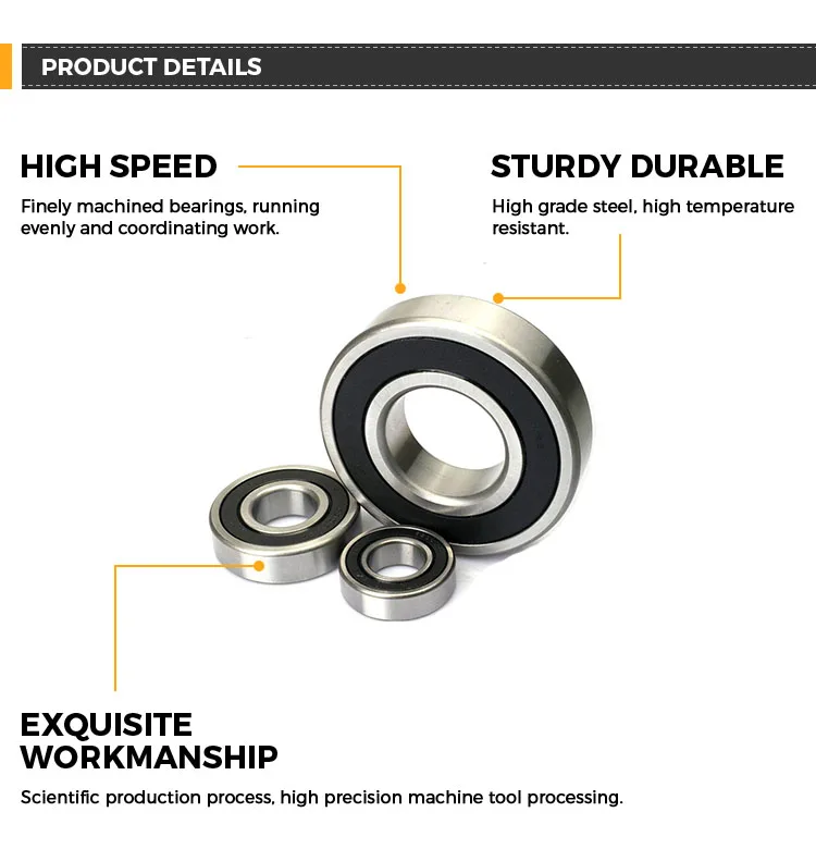 High Performance Chrome Balls Travel Motor Bearing Free Samples Deep Groove Ball Bearing 6204