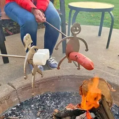 BBQ accessories metal grill Rack BBQ Roasting Holder