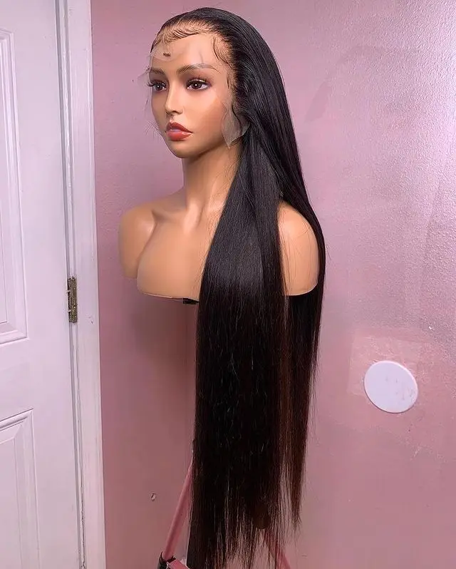 HD прозрачный натуральный черный цвет полный парик с шнурком, 150% 180% Прямая доставка Реми бразильские волосы virgin (не подвергавшиеся химическому воздействию) полные парики шнурка поставщика