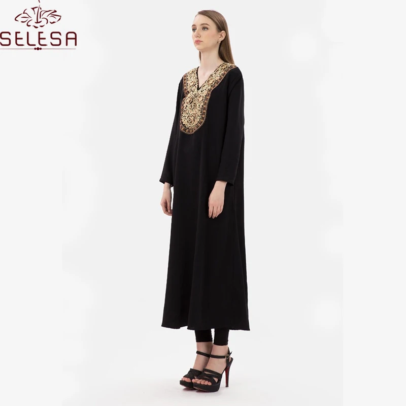 Женское мусульманское платье Baju Kurung мусульманская одежда женская Абая Мусульманская африканская кафтан с