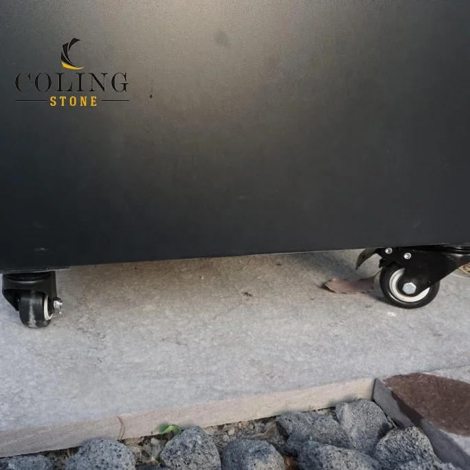 Coling Outdoor Indoor Garden Metal Gas Heater with Wheels Gas Heater for Backyard