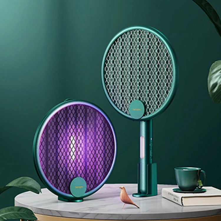 2022Foldable mosquito trap lamp Rechargeable Electric mosquito swatter electric fly swatter mosquito killer lamp net repeller