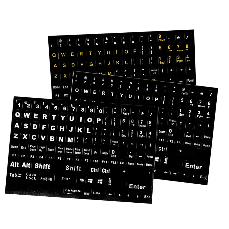 Оптовая продажа, ПВХ матовая износостойкая полноценная клавиатура с английской раскладкой, цифровая клавиатура