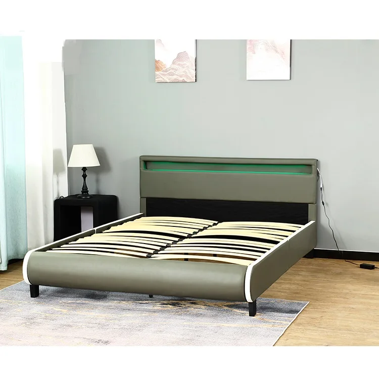 Free Sample Upholstered White Platform Beds For Sale