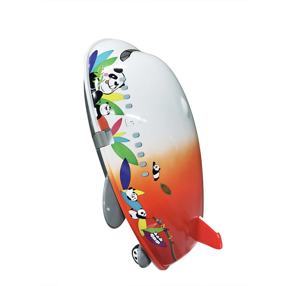 Custom Cartoon Printing Jet Kids Travel Spinner Suitcase Hard Shell Luggage Children Trolley Bags for Kids