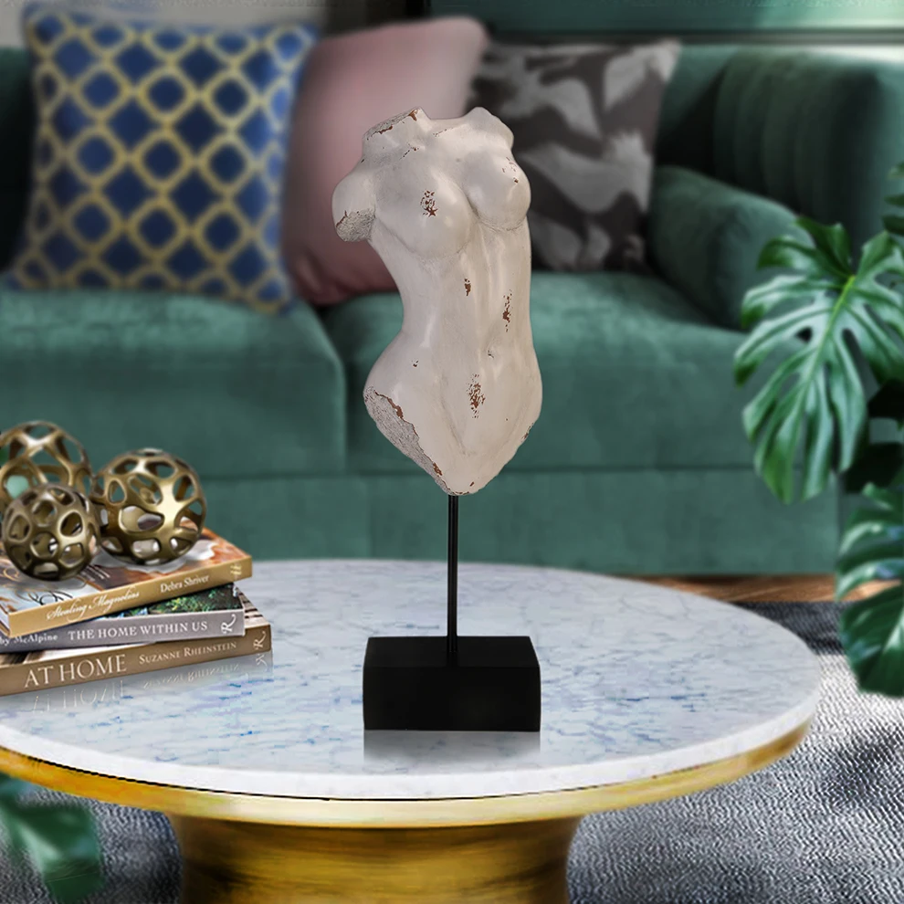 Realistic Naked Lady Sculpture Female Body Statue Garden tabletop decorations resin figurines