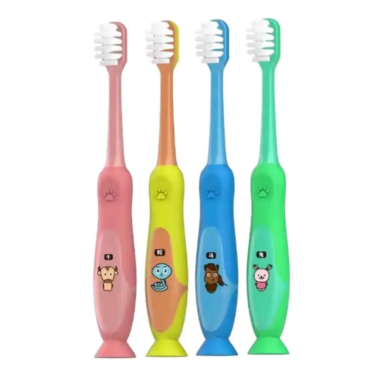 Toothbrushes Set Silicone Biodegradable Kids Cute Kid Toothbrush