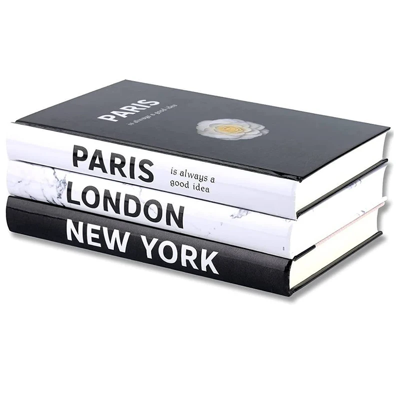 Custom cheap decoracion books blank printing hardcover thick decorative book for coffee table home decor books stack custom