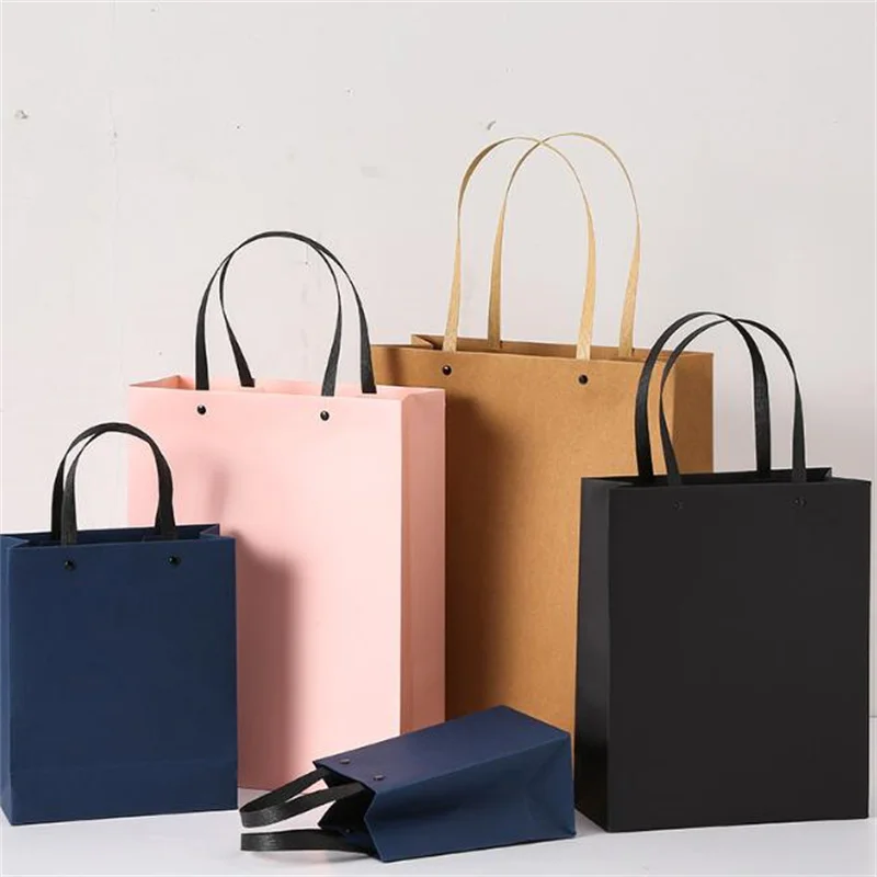 Unique Design Custom Packaging Bag Grocery Shopping Paper Bags With Handle For Hair Extensions Perfume Clothes