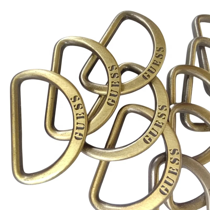 Best price D Shape Custom Metal Buckle D Ring For Bag  D-buckle Half Round D shape Buckle