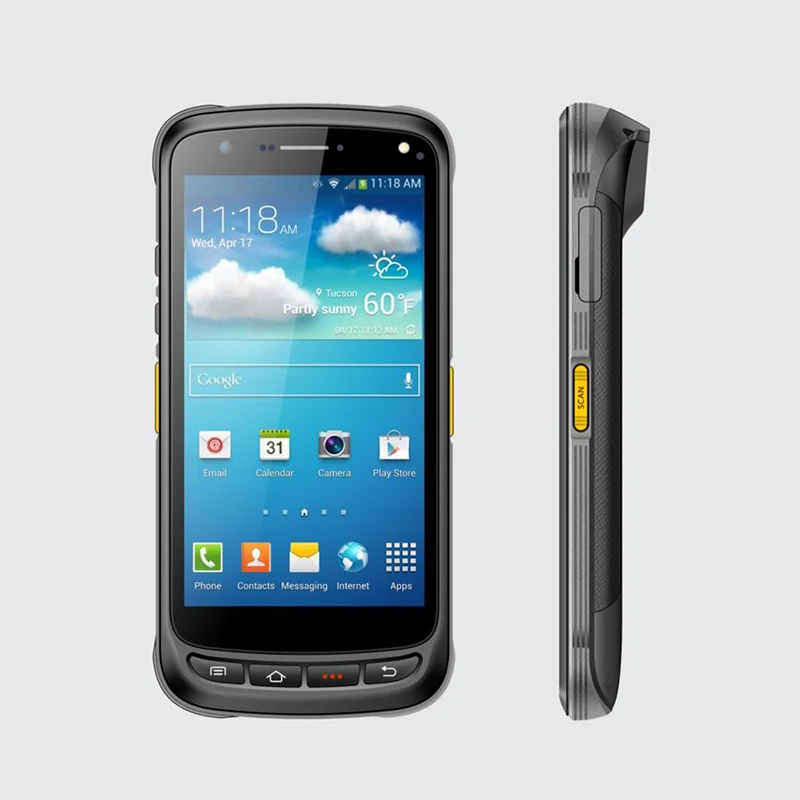 Новый обновленный портативный считыватель 2d-штрих-кодов Chainway C71 Rugged UHF RFID