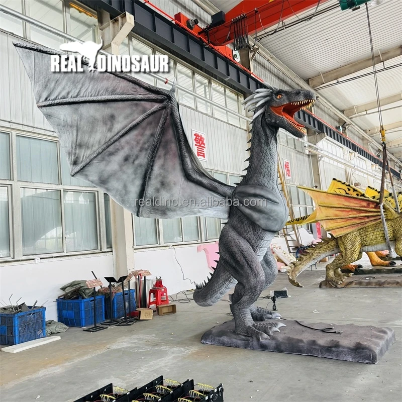 Film custom large dragon model life size animatronic dragon for exhibition