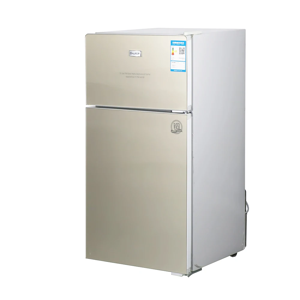 low noise 98L Supermarket Commercial Hot selling Food, Beverage, and Meat Double Door Refrigerator BCD-98