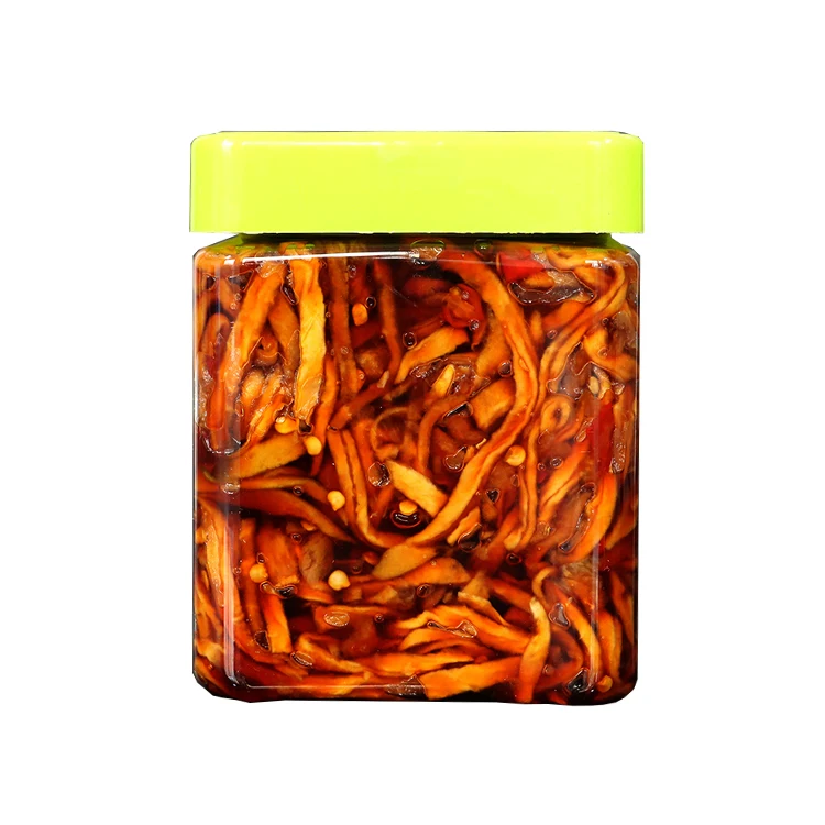 China Spicy Food Plastic Canned Food Dried Papaya Pickles